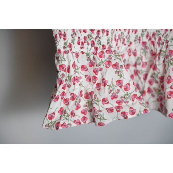 J. Crew Liberty Fabric Smocked Tank Top Small Floral Pattern Size M - Picture 5 of 14